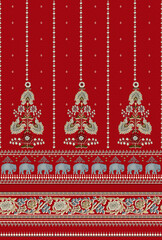 Digital design Kurti Front Side With Digital Background