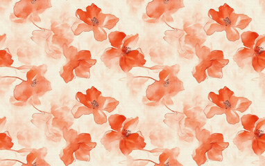 Colorful seamless floral digital design