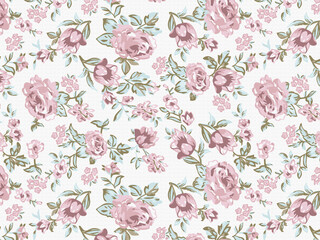 Colorful seamless floral digital design