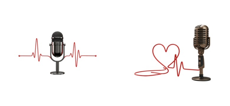 Live music recording studio graphics creative conceptual emotional connection isolated set png