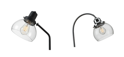 Elegant table lamp designs home interior product modern aesthetic lighting concept isolated set png