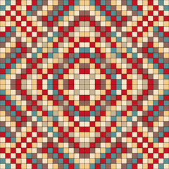 Print wallpaper pattern mosaic bright colors background