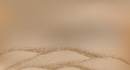 Abstract golden sand dunes landscape.Contrasting ridges and  flowing landscapes.
