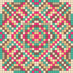 Print wallpaper pattern mosaic bright colors background