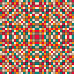 Print wallpaper pattern mosaic bright colors background