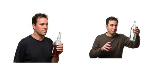 Drinking behavior experiment indoor setting casual environment human reactions isolated set png