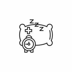 healthy sleep habits icon sign vector