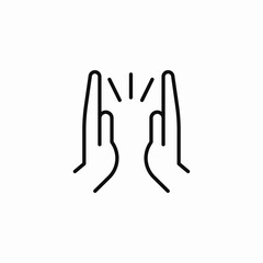Fototapeta premium high five hands icon sign vector