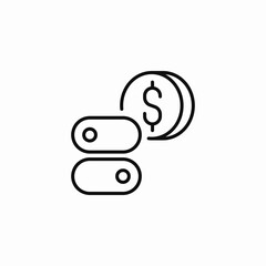 payment card icon sign vector