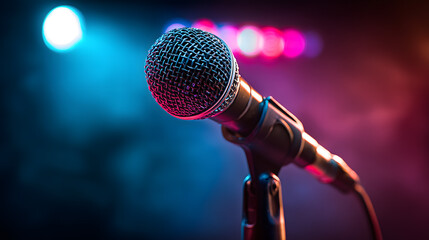 Obraz premium Microphone Close-up