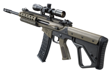 AUG Steyr Mannlicher Weapon  on transparent background