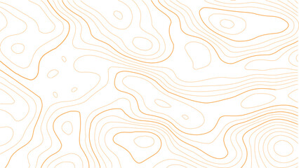 Topography Contour Grid Gold Vector Pattern with Curved Elevation Lines, Abstract Terrain Mapping Style for Hiking, Nature, and Science Design Projects