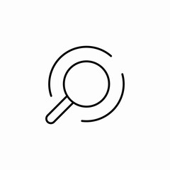 magnifying glass search icon sign vector