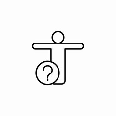person query inquiry  icon sign vector