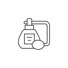 Obraz premium vintage perfume bottle icon sign vector
