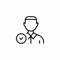 user verified icon icon sign vector