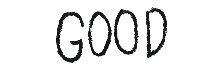 Great job hand drawn doodle speech bubble. Vector 