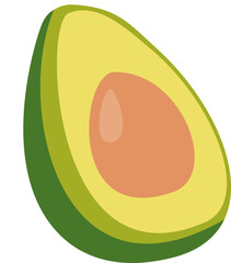 avocado slice fruit
