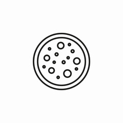 pepperoni pizza slice icon sign vector