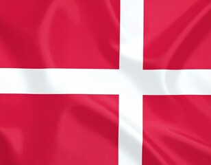 Naklejka premium Denmark Flag with Textured Brushstroke Finish