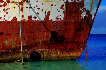 Shipwreck on the Beach Detail