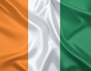 Obraz premium Brushstroke Glory of Ireland's National Colors