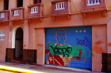 Obraz premium Old San Juan Building Detail in Puerto Rico