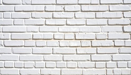 Obraz premium Modern white brick wall texture background perfect for website or social media designs