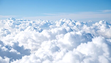 Aerial view Cloudscape with blue sky.