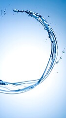 Circular water splash