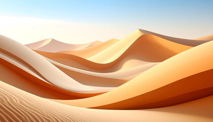 Sahara Desert Dunes Sunrise.