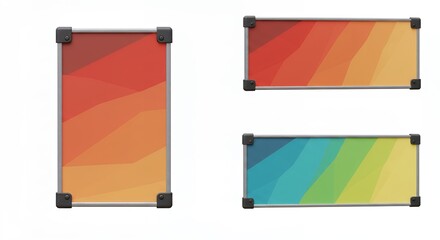 Color palette swatches gradient design