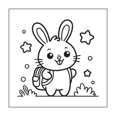 Bold & Easy Back to School  Coloring page