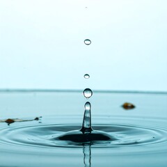 Water droplet impacting a calm surface