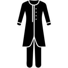 Naklejka premium creative details Salwar kameez Vector Illustration