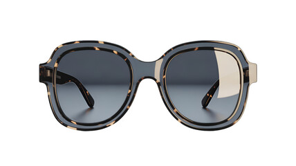 Fototapeta premium Stylish sunglasses with a unique frame design isolated on transparent background