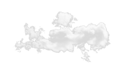 White realistic cloud, smoke or fog on isolated transparent background. Cloud png. Cloud, smoke, fog png