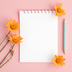 Obraz premium greeting card with flowers