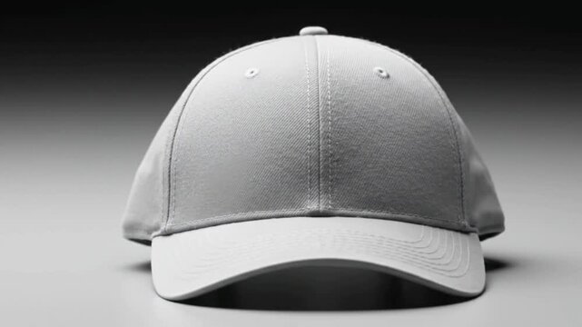 &ldquo;Clean plain baseball cap on neutral surface, isolated studio light, blank design ready.&rdquo;