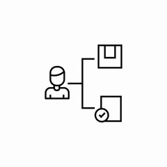 delivery duties icon sign vector