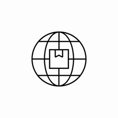 global deliveries icon sign vector