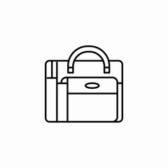 large purse icon sign vector