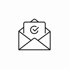 email message verification icon sign vector