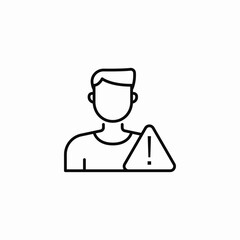 Obraz premium user restricted icon sign vector