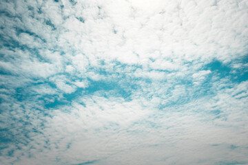 blue sky with autumn clouds