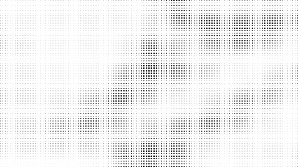 Abstract halftone black and white gradient texture with dotted retro style background grunge faded noise pixelated pattern diagonal stripe pop art comics wallpaper design, vector illustration