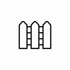 small fence icon sign vector
