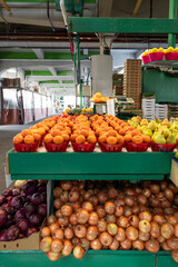 fruits and vegetables at the market