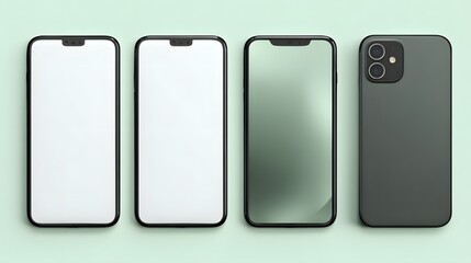 Professional Blank Screen Smartphone Mockup for Creative Marketing Designs