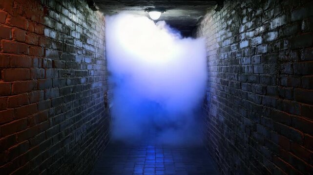 Brick tunnel with vapor